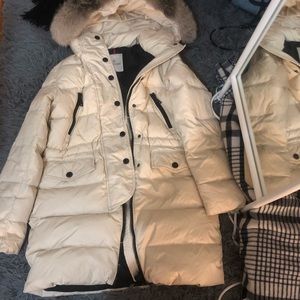 Moncler Fragonette Fur-Trim Puffer Coat